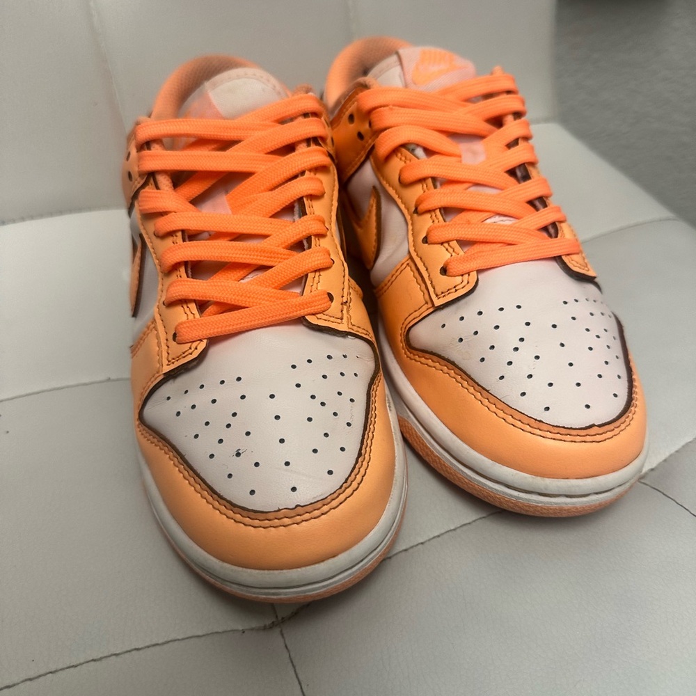 Nike Orange and White Women's Sneakers